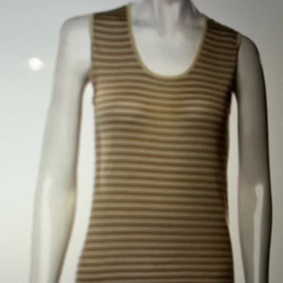 Barbara Lohmann browns cashmere silk Striped Shell 34 - Picture 4 of 8
